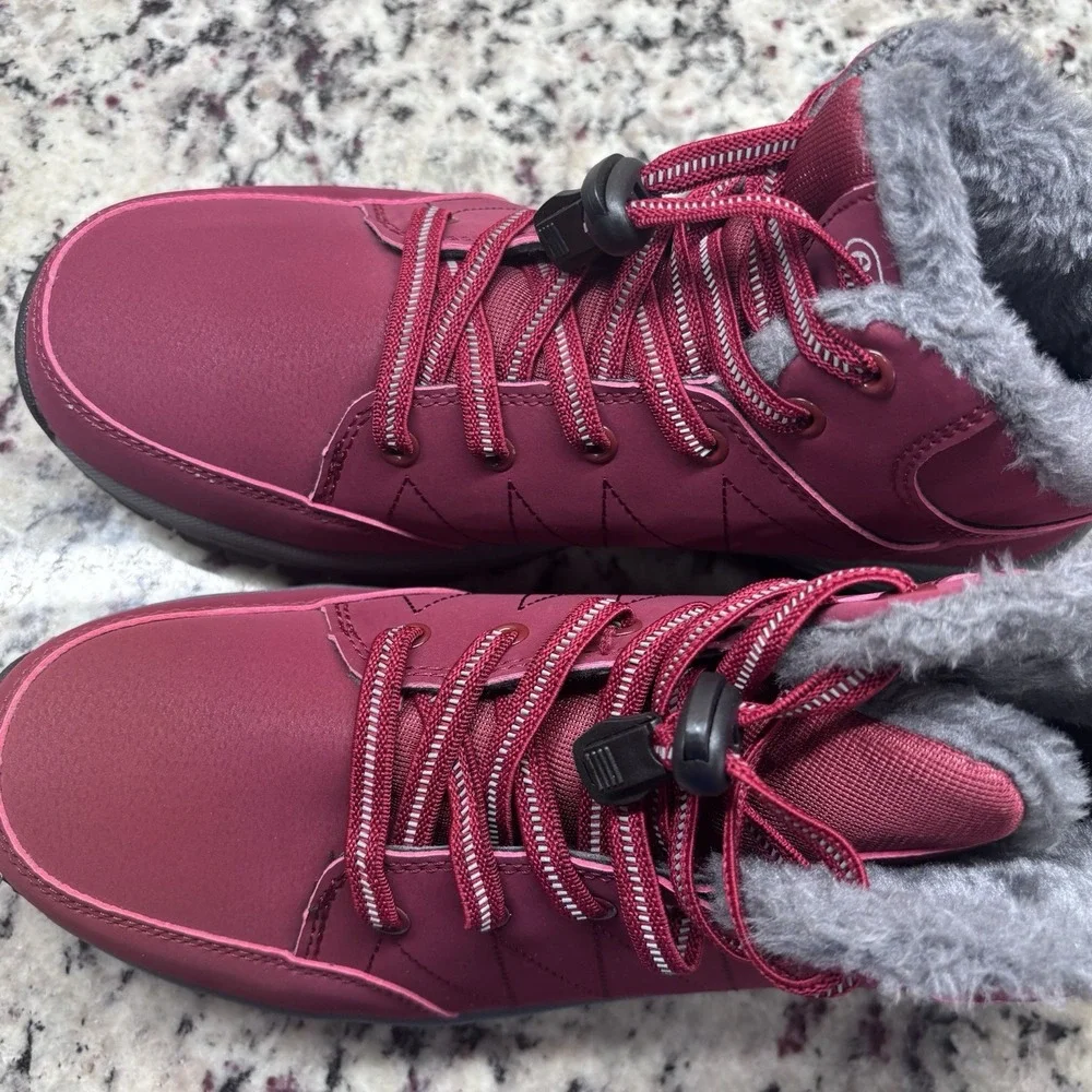 Hanabira Women's Ankle Snow/ Hiking Boots size‎ 40 Fur Lined